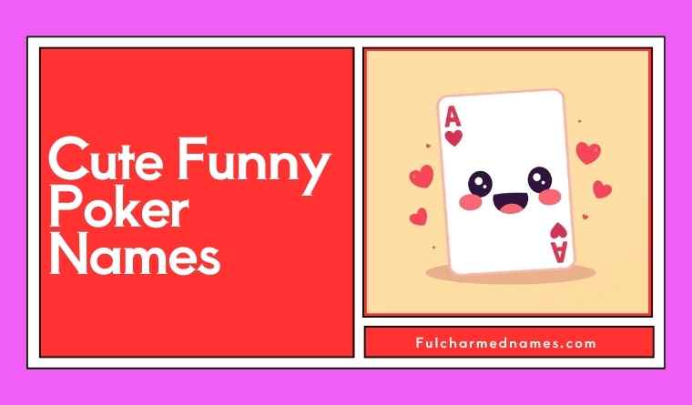Cute Funny Poker Names