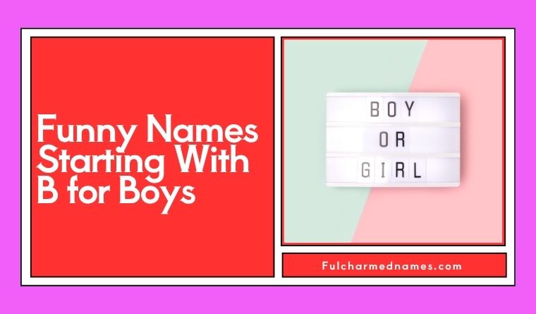 Funny Names Starting With B for Boys