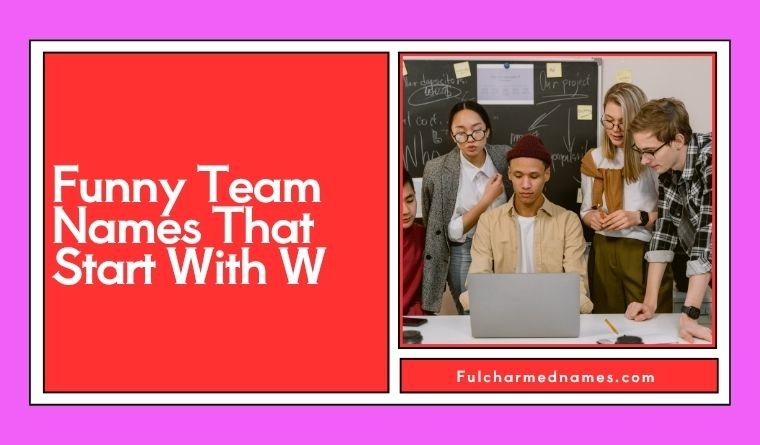 Funny Team Names That Start With W