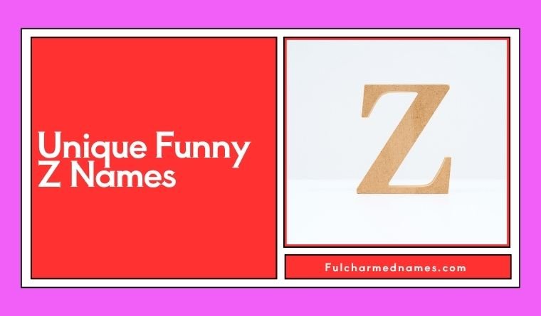 Unique Funny Z Names