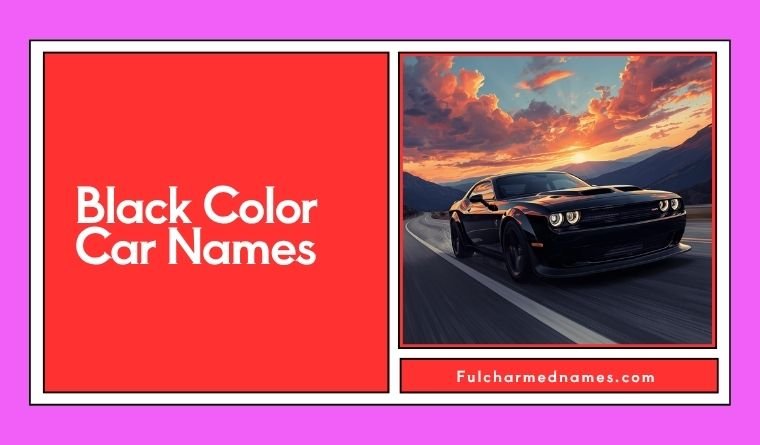 Black Color Car Names