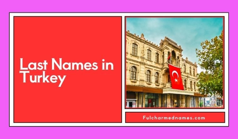 Last Names in Turkey